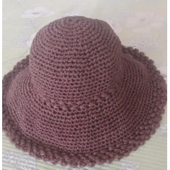 自產(chǎn)自銷農(nóng)特產(chǎn)品   純手工編織帽子  遮陽(yáng)帽